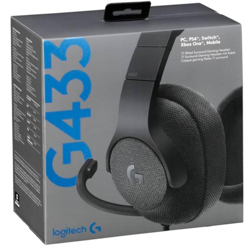 Auricular Logitech G433 7.1 Negro